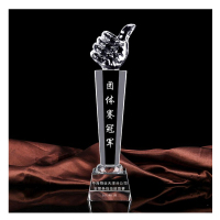 极旭 洛亨系列 五角斜面 大号高28cm 水晶奖杯 奖牌 (计价单位:个)