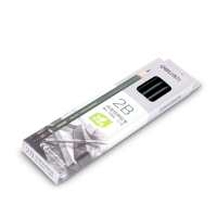 得力(deli) 7084 安全考试专用 填涂答题卡 2B木质铅笔 学生铅笔 12支/盒 黑色