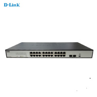 [精选]友讯(D-LINK)DGS-1026TS-CN 24口+2SFP光口全千兆监控企业网络交换机以太网分线器dlin