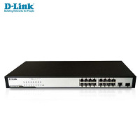 [精选]友讯(D-LINK)DES-1017TP-CN 千兆上联16口百兆POE供电交换机企业以太网络监控无线AP供电器