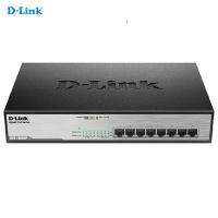 [精选]友讯(D-LINK)DGS-1008MP 8口全千兆POE网络交换机监控AP网线供电dlink