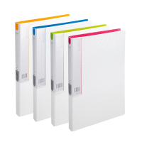 齐心(COMIX) A5303 A4 央格发泡PP 轻便长押夹 文件夹 (计价单位:个) 红/橙/蓝/绿随机