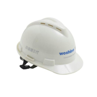 华信woshine 小金刚安全帽 工程工地透气高强度V型 ABS防砸 劳防用品VPLUS型安全帽 白 30顶/组