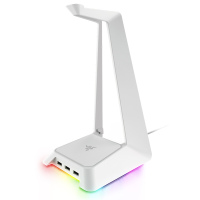 雷蛇(Razer)幻彩基座-水银 耳机支架 桌面整理器 3个USB3.0接口 幻彩灯光系统 信仰灯光加持