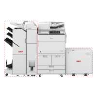 佳能(Canon) iR-ADV 6555 A3黑白数码复合机(复印/打印/标配双面输稿器/网络)+ 鞍式分页装订处理器GD