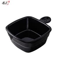 凌天 北欧水手带柄5英寸创意陶瓷方形芝士烘焙焗饭碗网红情侣家用西餐碗