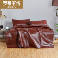 罗莱家纺床上用品夏季头层牛皮水牛皮凉席1.8m1.5m床双人席子真皮折叠牛皮凉席双人席子头层水牛皮席1.8m凉席空调席