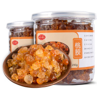 康乐满院桃胶 桃花泪 250克/瓶 桃树胶精选桃胶 保健茶饮 可搭配雪燕皂角米组合糖水伴侣 免洗易泡发 瓶装