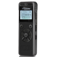 爱国者(AIGO)录音笔 RV29 8G 大容量锂电长时待机 学习培训商务会议记录留证 MP3播放器 黑色