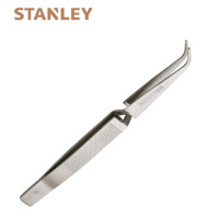 史丹利(STANLEY)弯头反弹镊子140mm 94-526-23