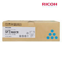 理光(RICOH) SP C360C蓝色标准容量粉盒墨粉盒适用理光SP C360DNw/C360SFNw