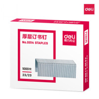 得力(deli)0014订书钉[5盒装]23/23加厚订书针 (210页订书针)