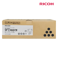 理光(RICOH) SP C360C黑色标准容量粉盒墨粉盒适用理光SP C360DNw/C360SFNw