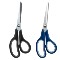 得力(deli) 6002 号剪刀家用多功能办公室裁缝手工成人剪刀硅胶护套舒适