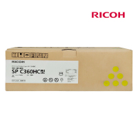 理光(RICOH) SP C360HC黄色大容量粉盒墨粉盒适用理光SP C360DNw/C360SFNw