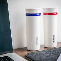 星橙 创意双层玻璃杯成人商务玻璃水杯