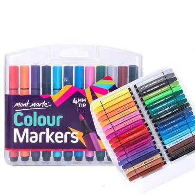 蒙玛特MontMarte 24色水彩笔儿童彩色绘画笔 儿童彩色画画笔