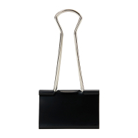 晨光(M&G) Eplus黑色长尾夹50mm（筒装）ABS92732 文件纸张蝴蝶夹 票据资料夹子 文件燕尾夹 3筒装