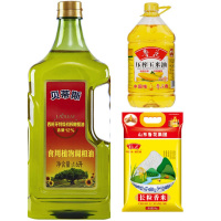 定制套餐四 鲁花玉米油5L x2+鲁花福花长粒香10kg+贝蒂斯食用调和油1.6L
