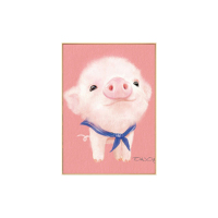 王室(WANGSHI) [规格:40*60cm 单幅 经典黑框(框架多颜色可选)多种图案]装饰画 儿童房动物挂画客厅壁画