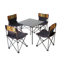 麦格尚 户外折叠桌椅套装F 折叠餐桌 宣传桌 野餐桌 铝合金桌椅