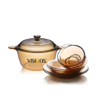 康宁(VISIONS)晶彩透明锅和餐具组合装 VS-1.5OV6/E/SEXY