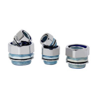 全冠软管 包塑金属软管接头 丝扣接头φ32 GB061403