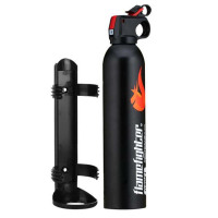 火焰战士MFJ600 黑色 灭火器车载车用家用汽车干粉灭火器 便携小型消防器材灭火器 ,