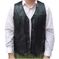 青阳 凯缔斯丁牛皮真皮马甲 马甲