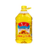 鲁花 食用油 物理压榨 剥壳去皮 葵花仁油5L 4桶/箱