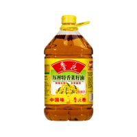 鲁花 食用油 非转基因 物理压榨 特香菜籽油 5L 4桶/箱