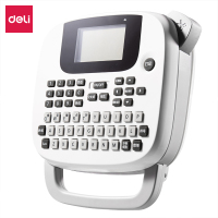 得力 DL-140T 手持式标签打印机 便携式家用热转印小型不干胶标签贴网线标签打印机