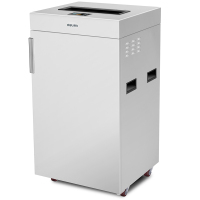 得力 9909 碎纸机 60分钟长时间工业级碎纸机 75L大容量办公商用文件颗粒粉碎机 触摸屏金属机身