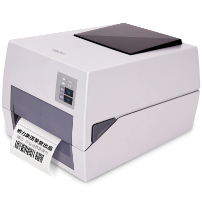 得力 DL-820T热敏小票条码不干胶电子面单打印机 热转印碳带标签打印机