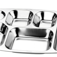 斯瑞优尼(Tunion) 304钢大六格分餐盘