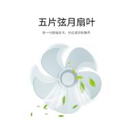 美菱(MELING)风扇 家用静音大风量五叶电风扇/落地扇 机械款FS-40A(29)