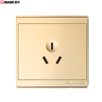 曼科 巨匠 L10系列 三极扁插座 金色