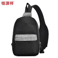 J 恒源祥HYX0203 商旅运动胸包 28*19*10cm（高*宽*厚） 黑色