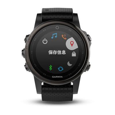 GARMIN佳明fenix5S飞耐时心率GPS登山游泳户外跑步运动智能功能手表防水100m(5S中文蓝宝石黑色)