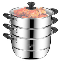 KS诺顿欧克斯ZOKS026蒸锅三层26CM不锈钢