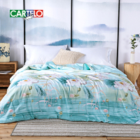 卡帝乐鳄鱼(CARTELO) CY-01B06 被子 莫里时光系列 荷塘月色莫代尔柔肤被 200*230cm