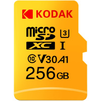 柯达(Kodak) 256GB TF(MicroSD) 存储卡 U3 A1 V30 读速100MB/s