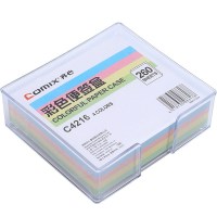 齐心(COMIX) C4216 彩色 便签盒(配纸107*96mm)