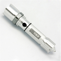 尤利特 二级缓冲功能救生锤 三档调光变焦强光手电筒 银色