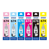 爱普生（EPSON）T6741-T6746六色墨水L1800L850L4168打印机（70ml/瓶）