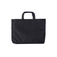 得力5573公文包(黑色)手提拉链袋商务文件收纳A4公文包(2只)