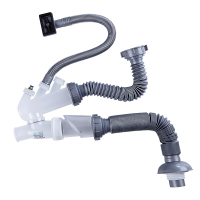 潜水艇（Submarine）CSQ-2B 垃圾处理器防臭下水管厨房家用 双槽垃圾处理器下水管