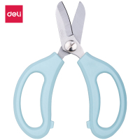 得力deli居家办公花艺剪刀盆栽修剪园艺剪刀蓝色77751