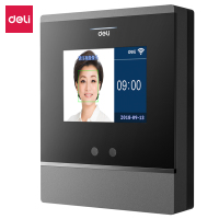 得力 D2 人脸识别考勤机智能云考勤打卡机WiFi无线网络 联网手机签到机上班打卡异地考勤签到