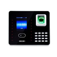 得力 T903 员工打卡机考勤机刷脸人脸识别器指纹手指签到上班一体机